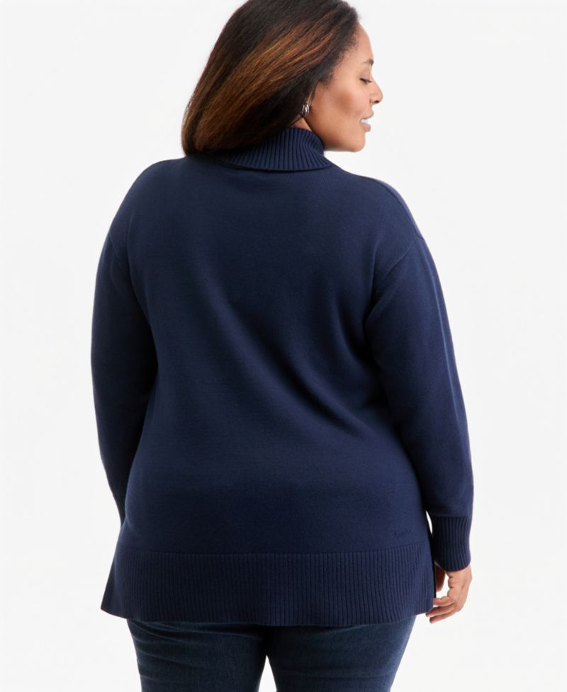 Petite Shawl Collar Cotton-Blend Sweater