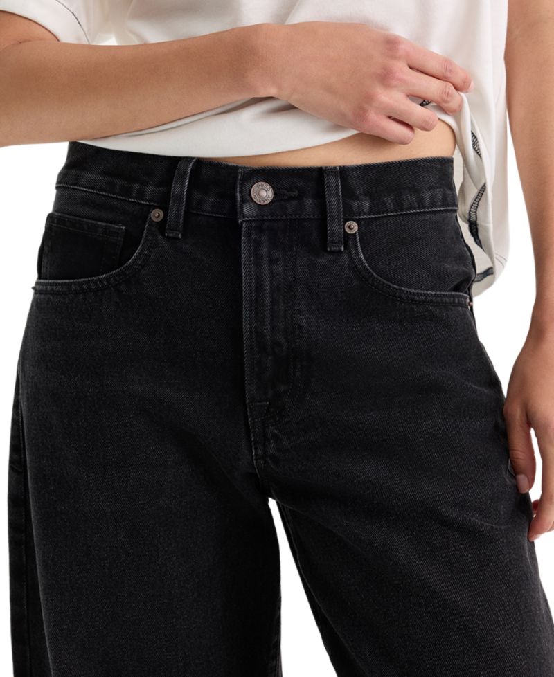 Women's Vintage Mid-Rise Barrel-Leg Ankle Jeans