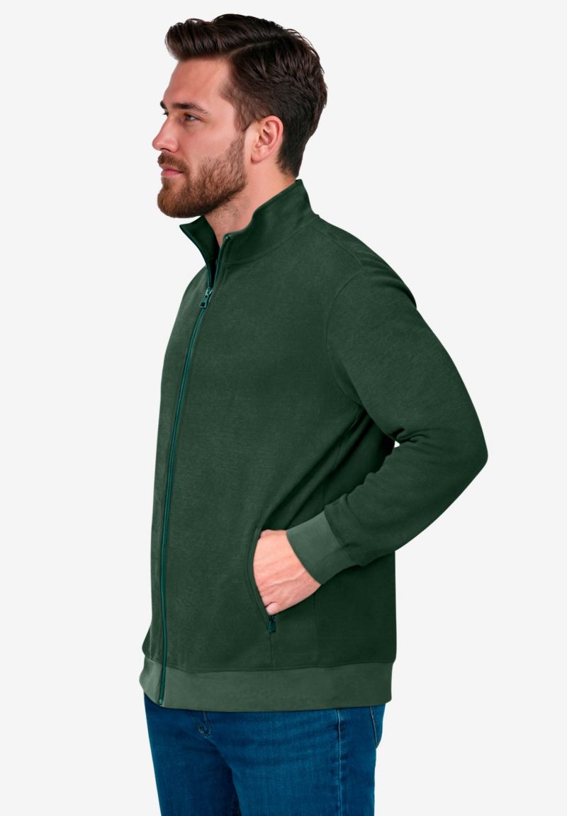 Men's Reverse Weave Zip Up Jacket
