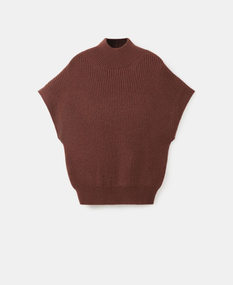 Women's Perkins-Neck Short-Sleeved Sweater