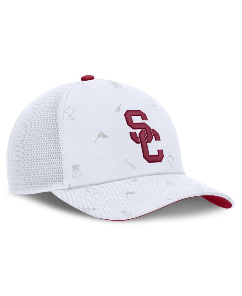 Men's and Women's White USC Trojans Country Club Golfin' Rise Trucker Adjustable Hat