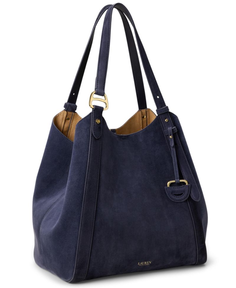 Tasha Extra-Large Suede Tote Handbag