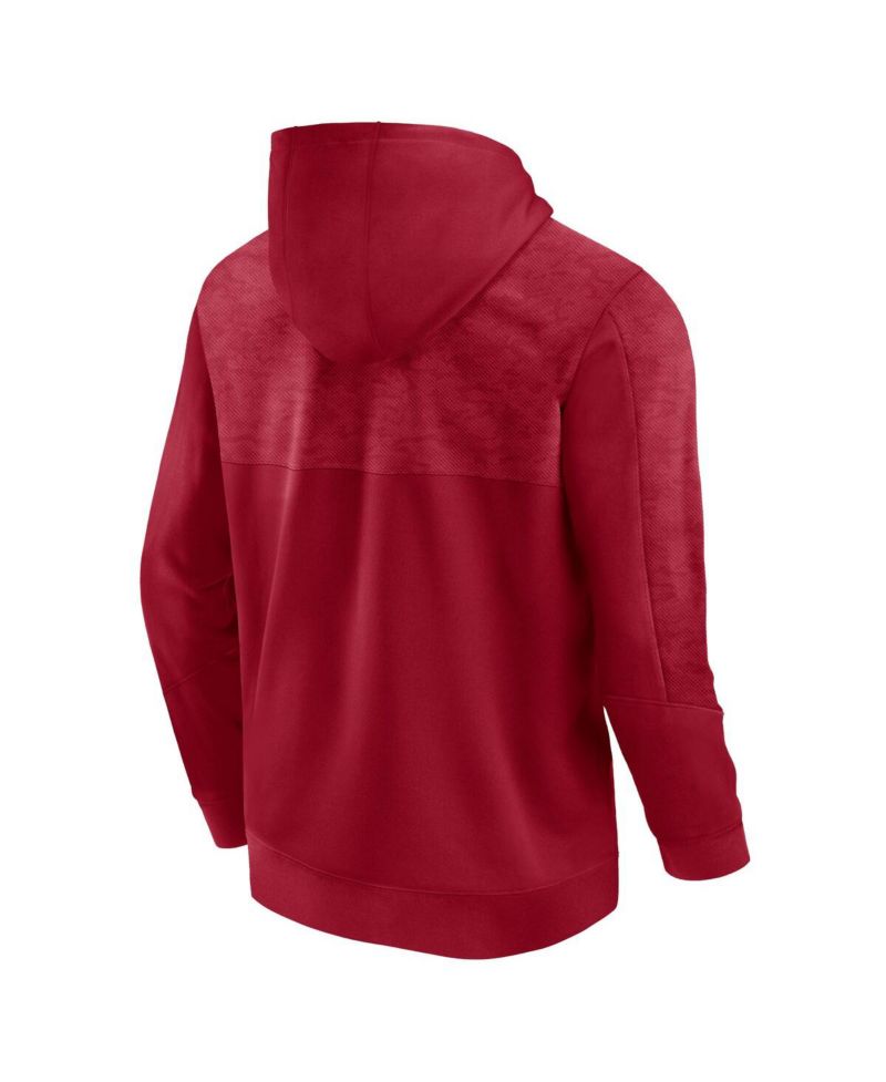 Men's Crimson Oklahoma Sooners Defender Pullover Hoodie