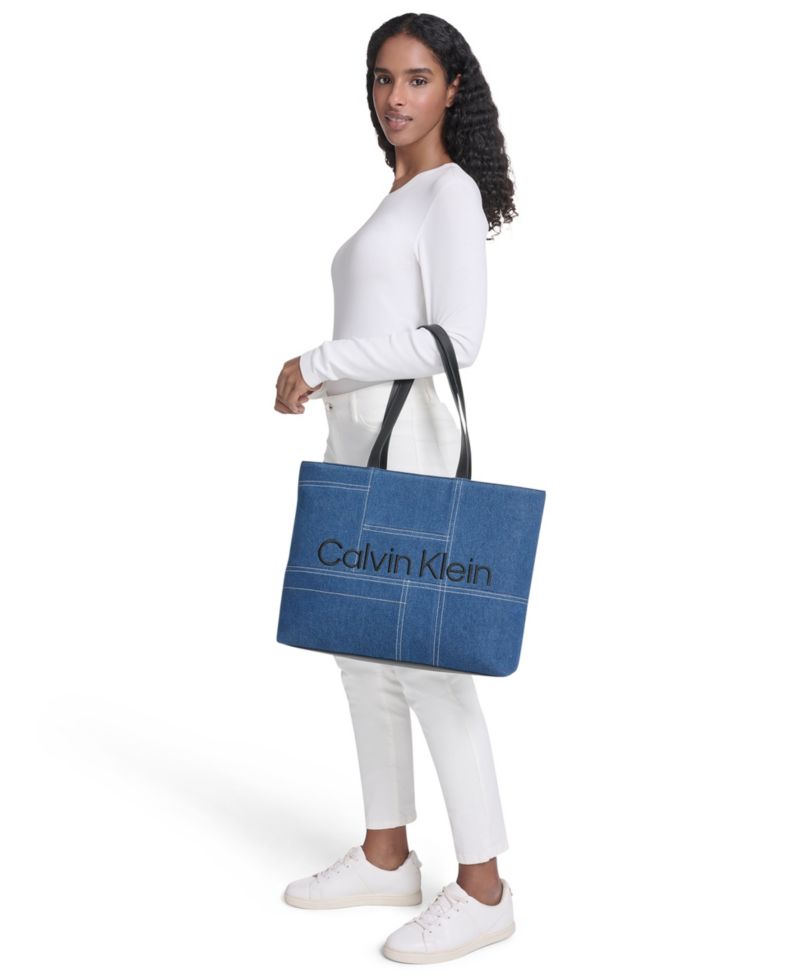 Aurelia Large Denim Tote Handbag