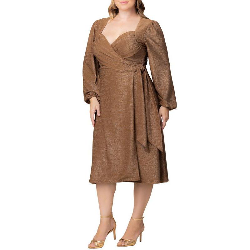 Plus Size Socialite Sweetheart Wrap Dress
