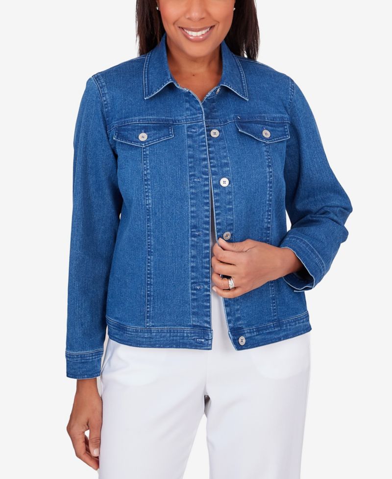 Petite Classic Fit Denim Jacket