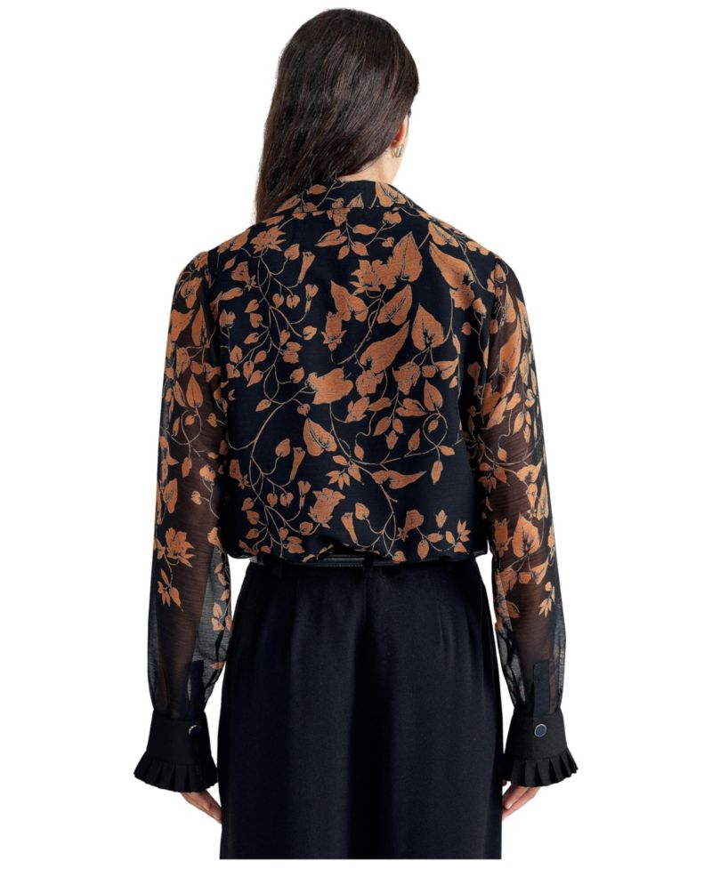 Women's Clenence Floral Sheer Blouse