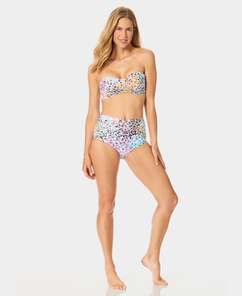 Women's Liz Twist Bandeau Neck Swim Bikini Top