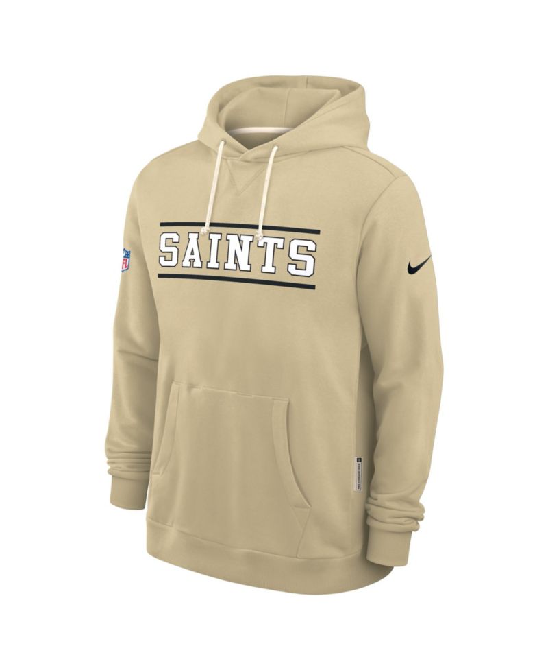 Men's Gold New Orleans Saints Standard Issue Replay Officials Alternate Dri-FIT Hoodie