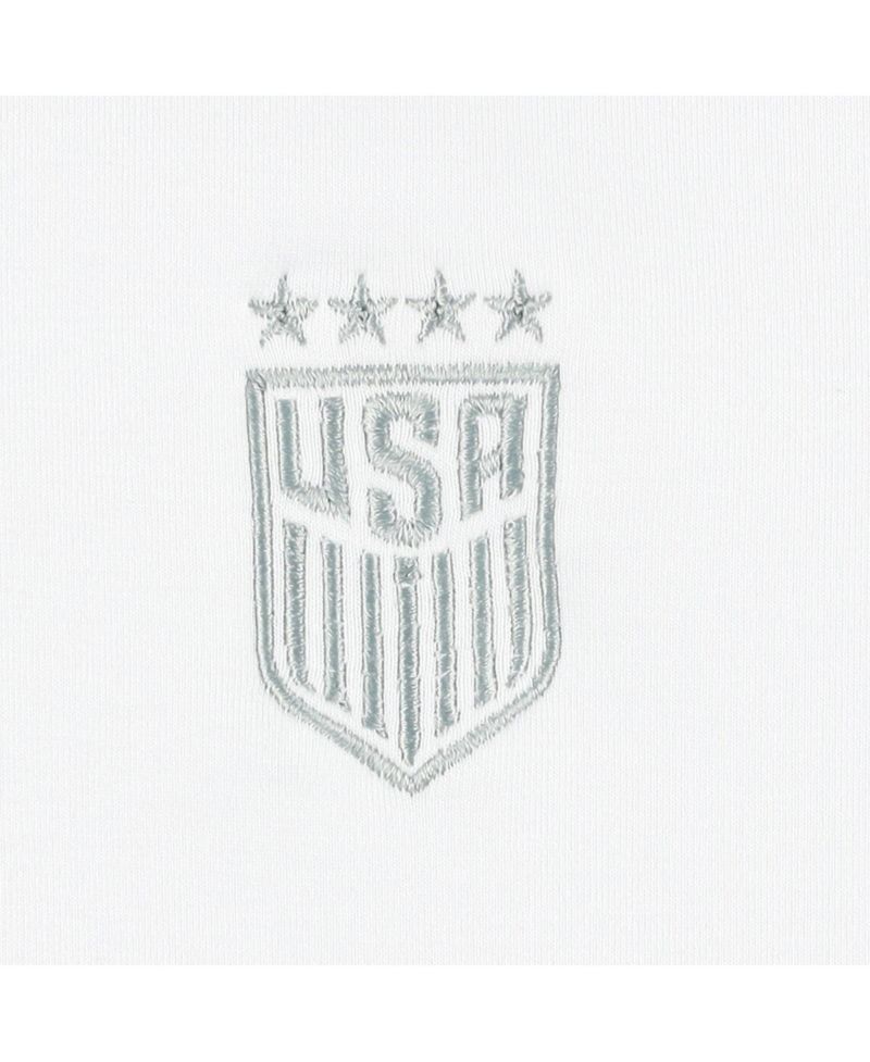 Women's White USWNT Luxe Sponge Tri-Blend Pullover Sweatshirt