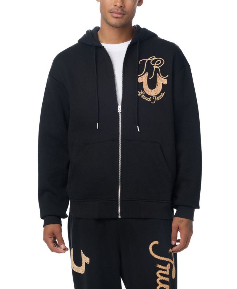 Men's Rope Logo Graphic Zip Hoodie