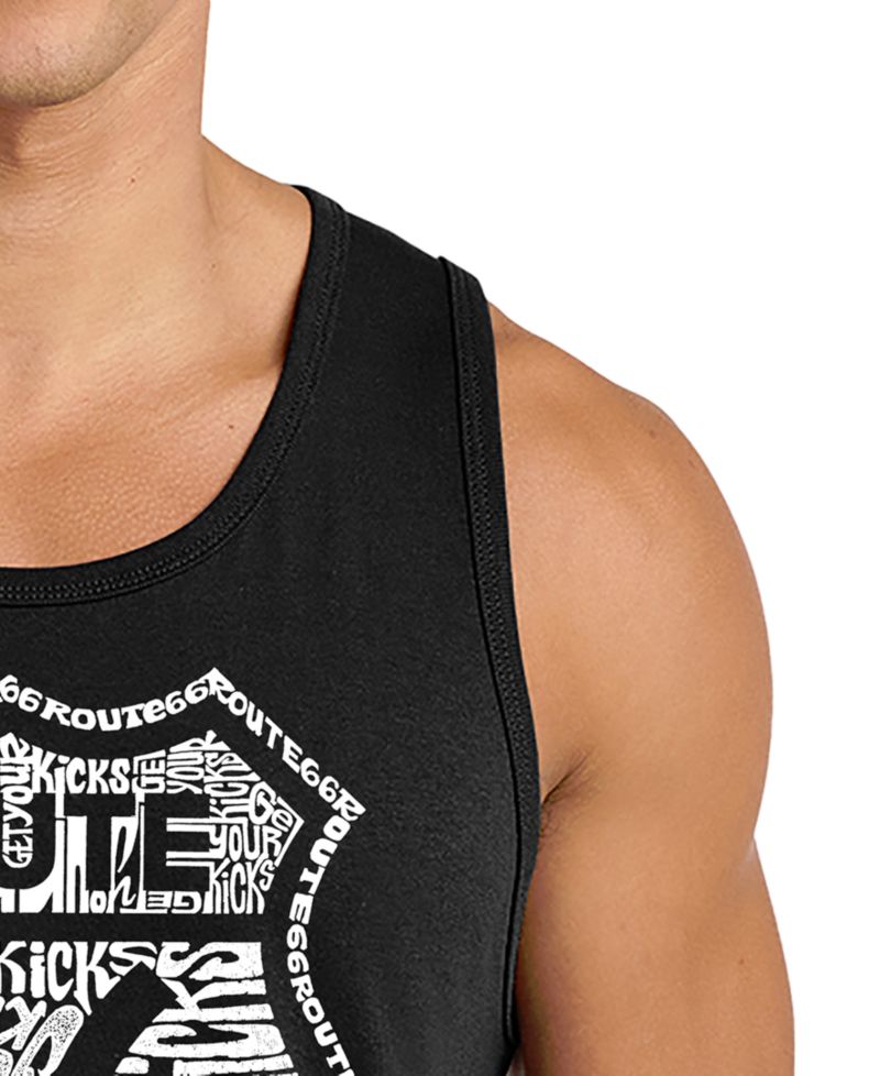 Men's Route 66 Word Art Tank Top