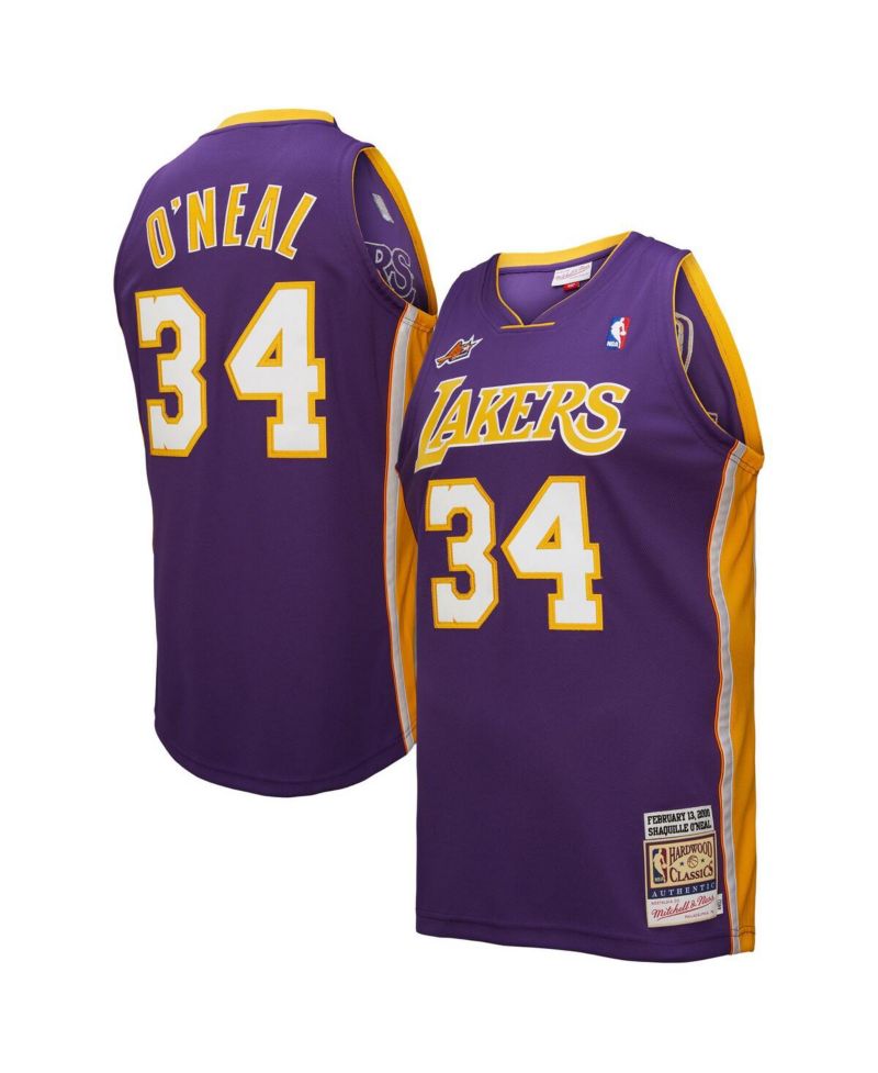 Men's Shaquille O'Neal Purple Los Angeles Lakers 2000 NBA All-Star Game Authentic Jersey