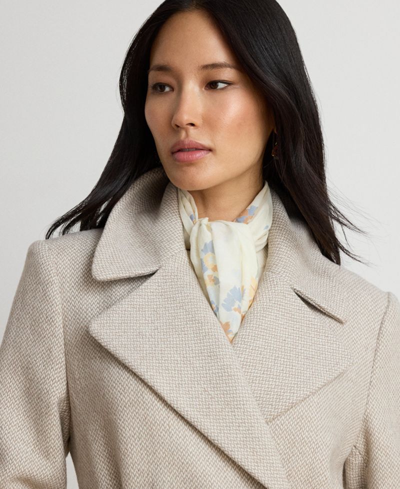 Women's Long Belted Wrap Coat