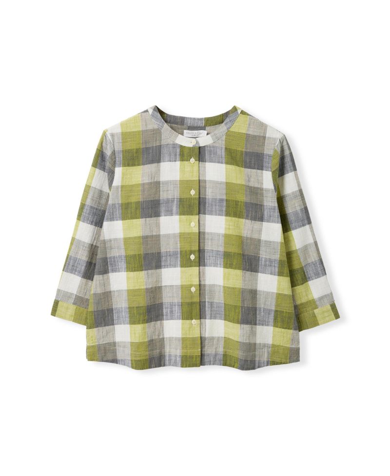 Women's Collarless Swing Blouse
