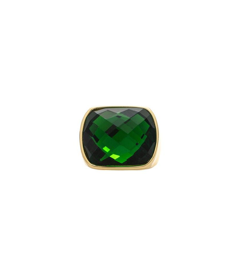 Cushion-Cut Cubic Zirconia Statement Ring
