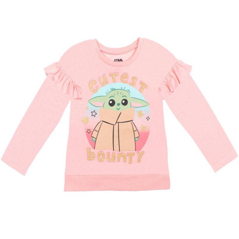 Girls (6-12)The Mandalorian Yoda T-Shirt and Leggings Outfit Set