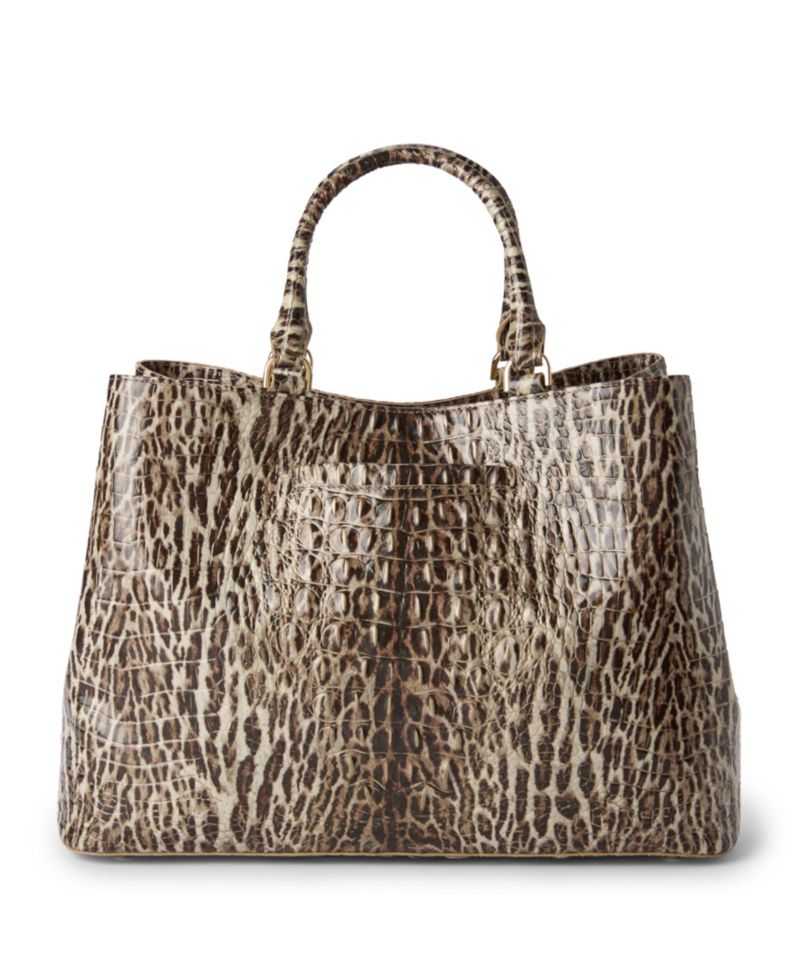 Denise Melbourne Leather Carryall Extra-Large Satchel Bag