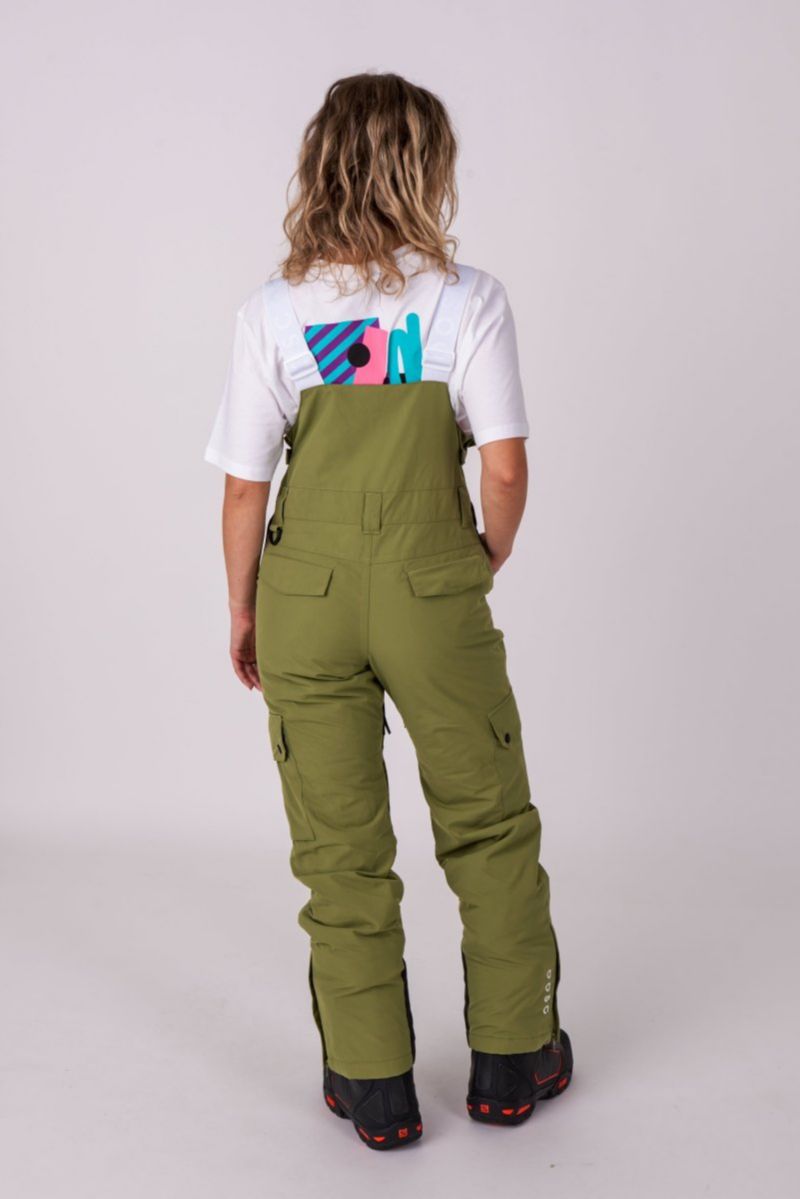 Women's Yeh Girl Bib Pant - Khaki