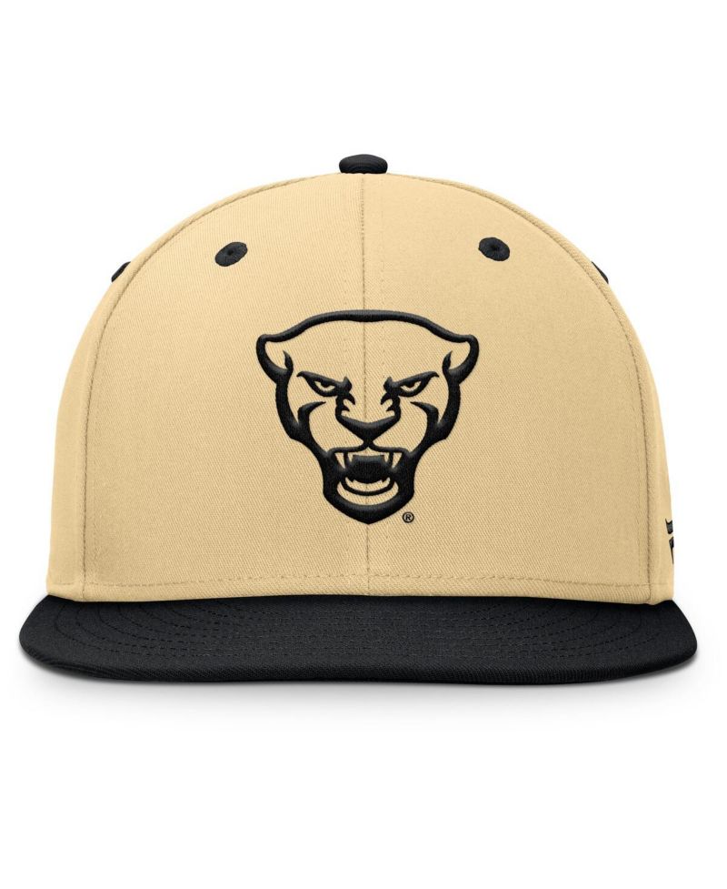 Men's Khaki/Black Pitt Panthers Balance Fitted Hat