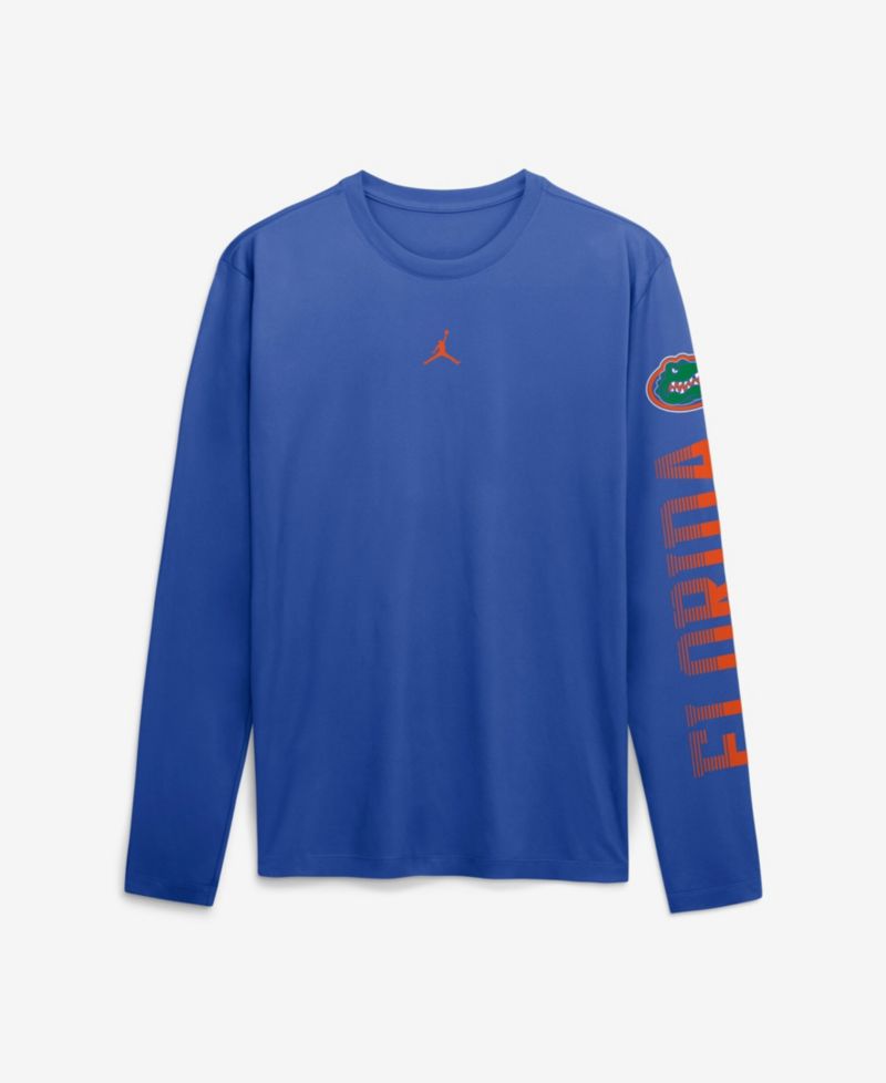 Men's Royal Florida Gators Primetime Logo Sleeve Legend Dri-FIT Long Sleeve T-Shirt