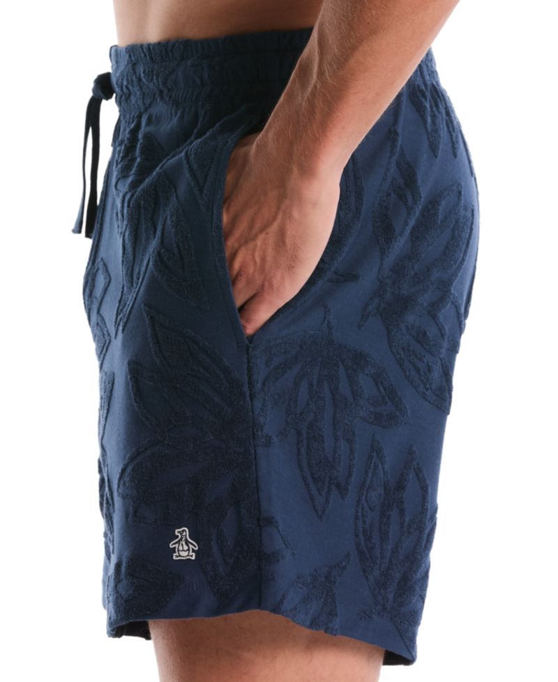 Men's Floral Patterned Slim-Fit Shorts