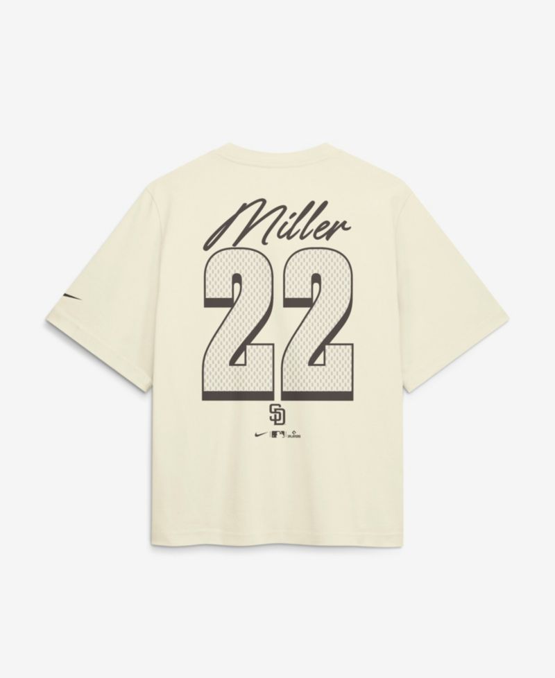 Women's Mason Miller San Diego Padres Boxy Name & Number T-Shirt