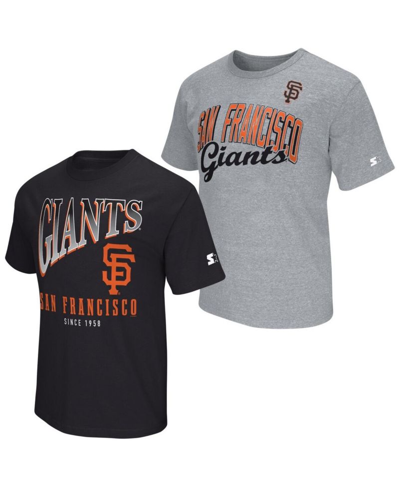 Men's Black/Heather Gray San Francisco Giants Two-Pack T-Shirt Set