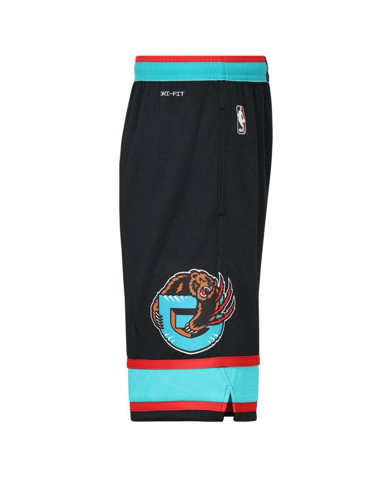 Big Boys and Girls Black Memphis Grizzlies Hardwood Classics Dri-FIT Swingman Shorts