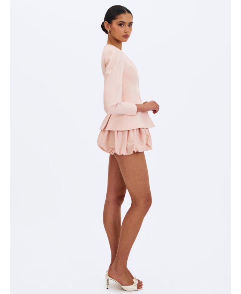 Women's Savannah Tulip Pink Peplum Blazer