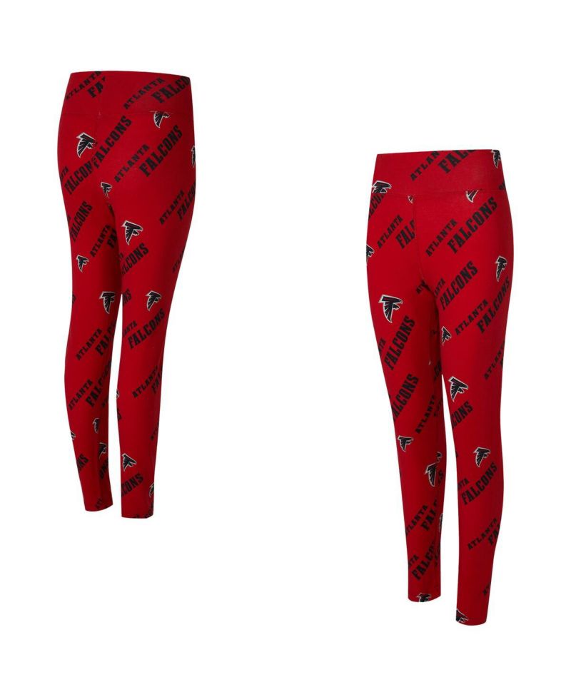 Women's Red Atlanta Falcons Mosaic Allover Print Leggings