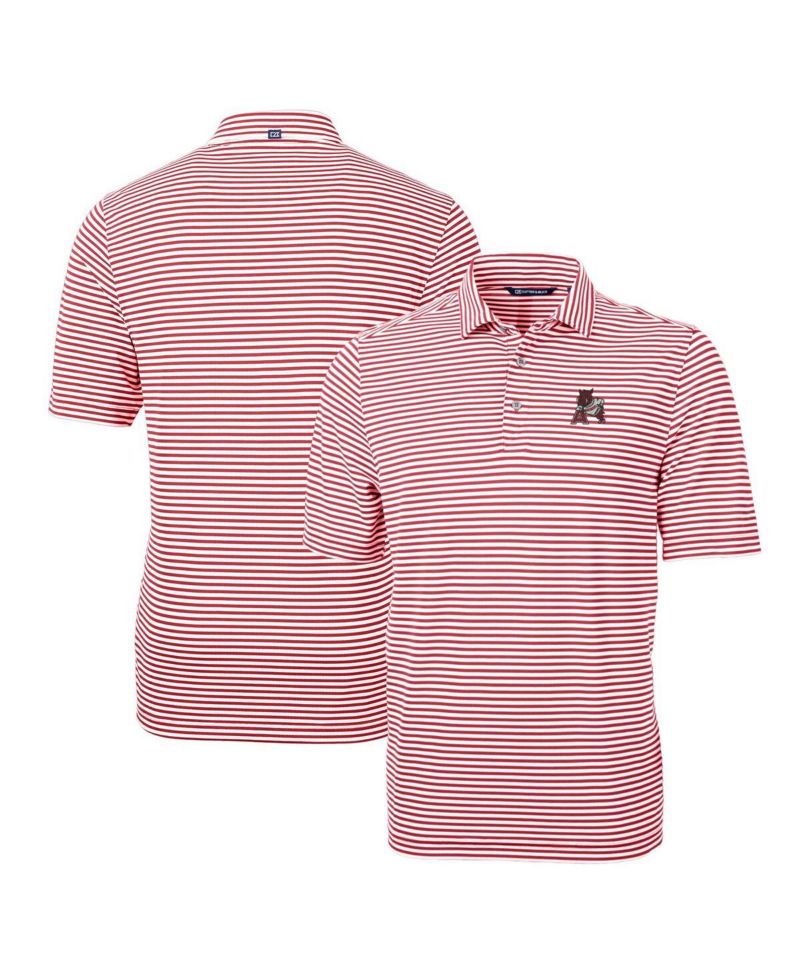Men's Arkansas Razorbacks Throwback Logo Virtue Eco Pique Stripe Polo