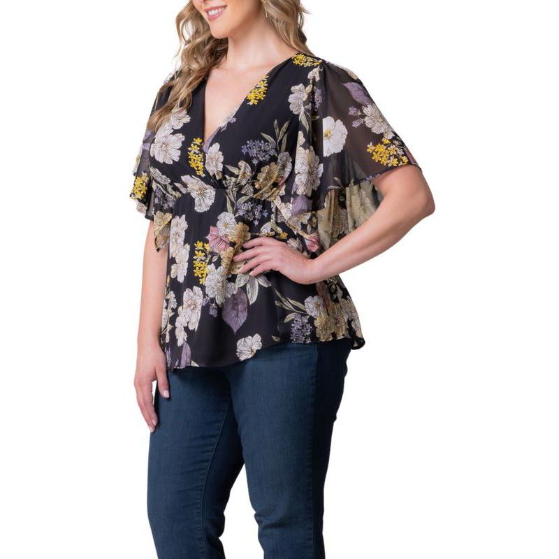 Plus Size Seaside Serenade Peplum Top