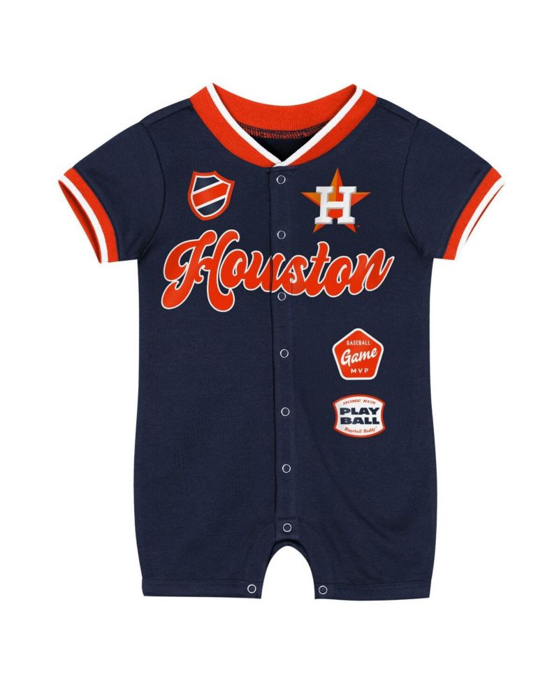 Baby Boys and Girls Navy Houston Astros Pinch Coverall