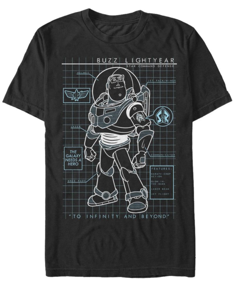 Men's Buzz Schematic Short Sleeve Crew T-shirt
