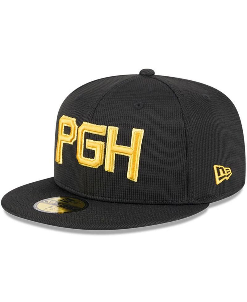 Men's Black Pittsburgh Pirates City Connect Batting Practice 59FIFTY Fitted Hat