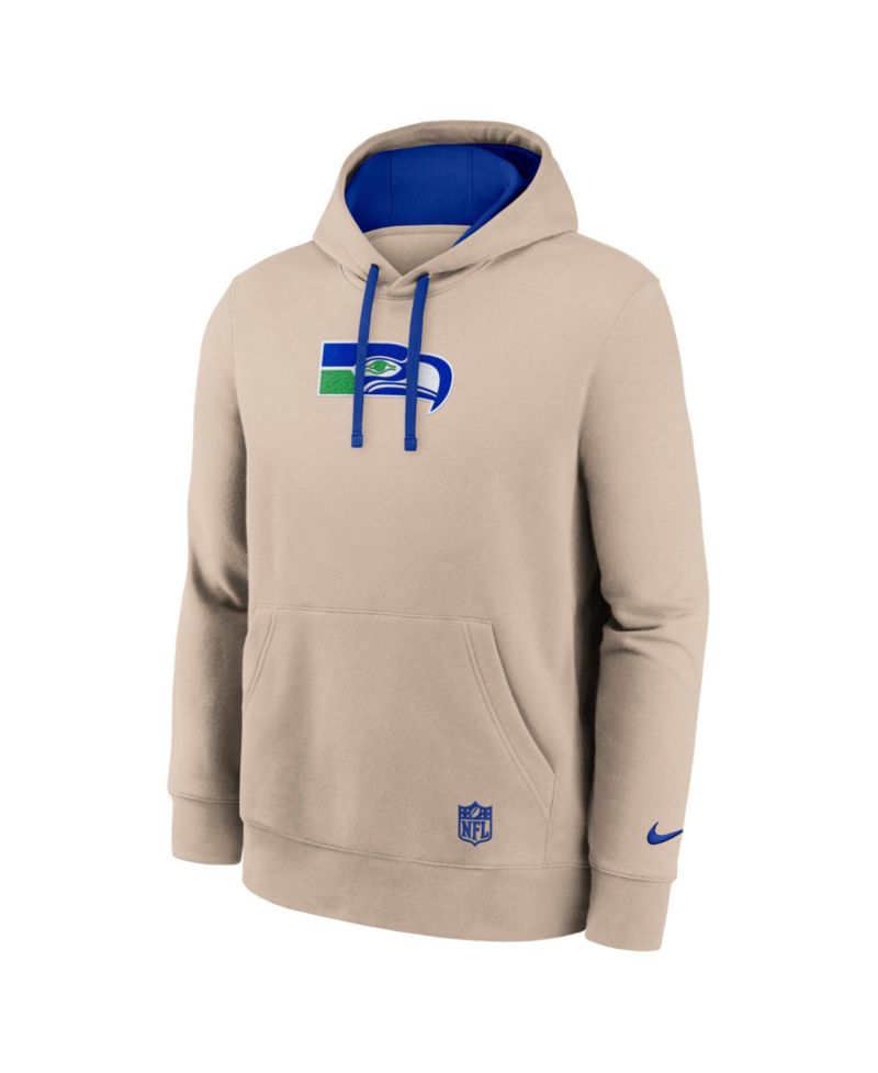 Men's Sand Seattle Seahawks Rewind Club Hoodie