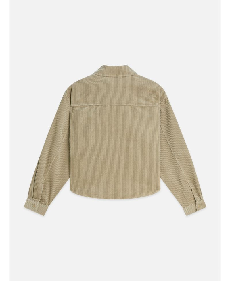 Women's Corduroy Long-Sleeve Button-Up Shirt