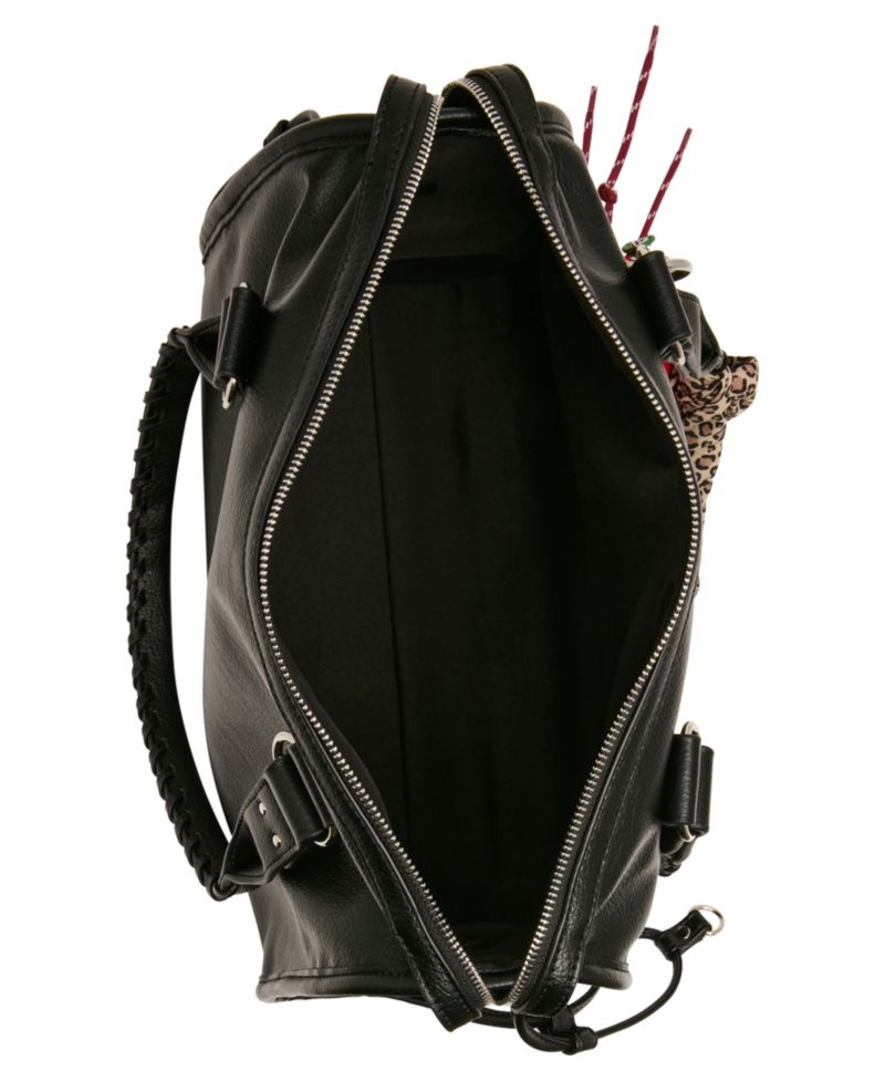 Vander Medium Scarf Detail Bowler Handbag