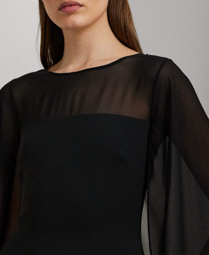 Women's Cape Georgette Gown