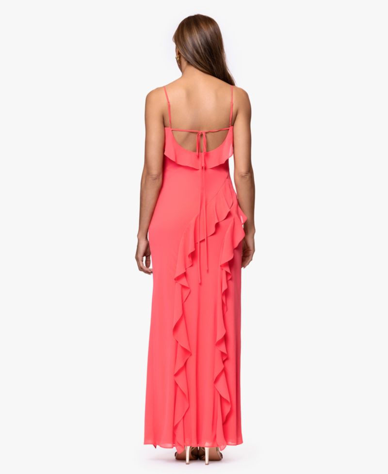 Women's Ruffle Detail Maxi Dress