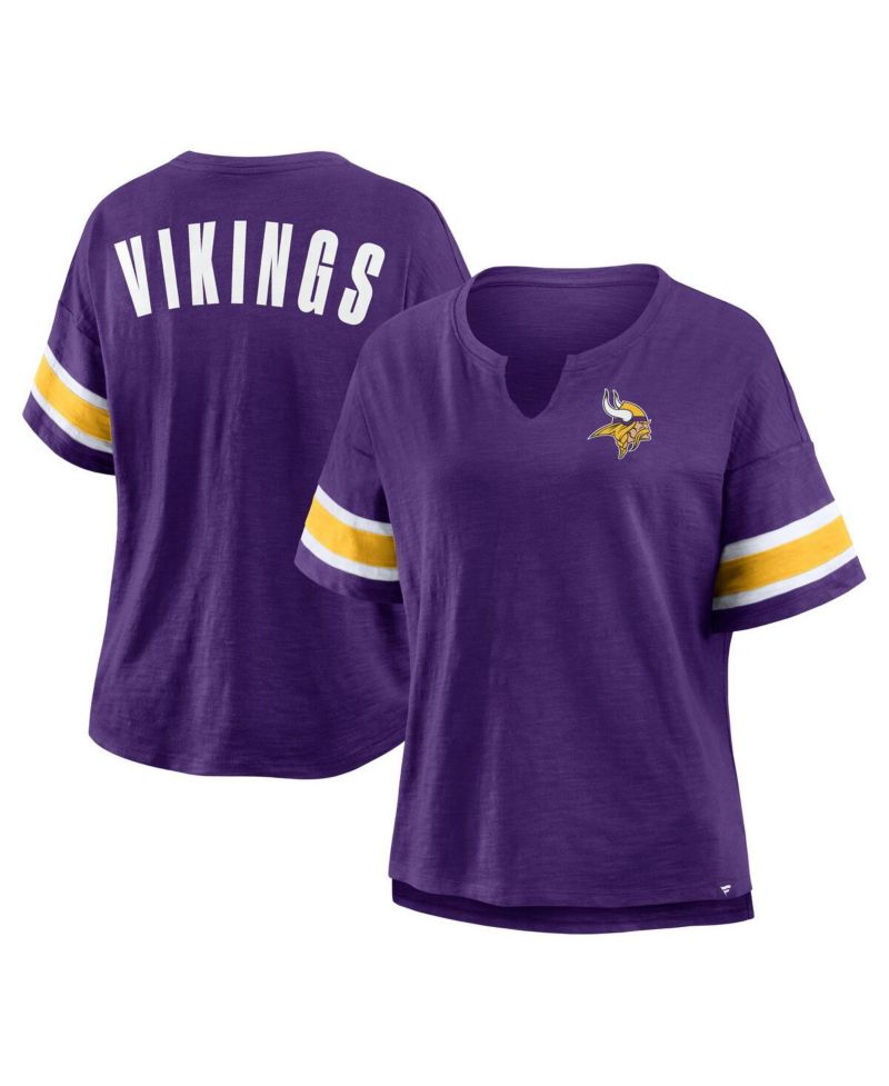 Women's Purple Minnesota Vikings Redzone Curl Route T-Shirt