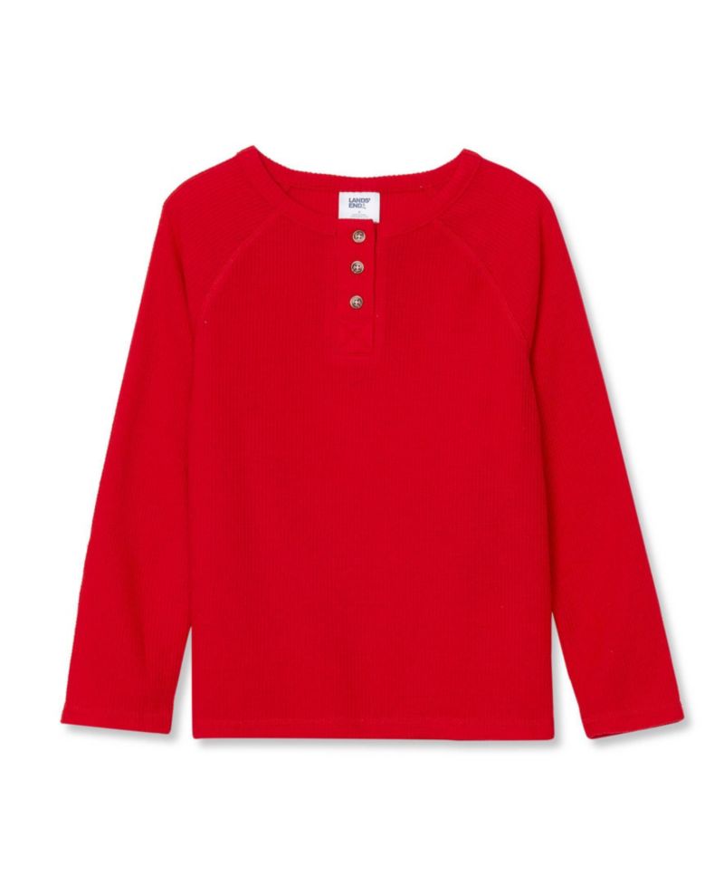 Big Boys Waffle Pajama Henley
