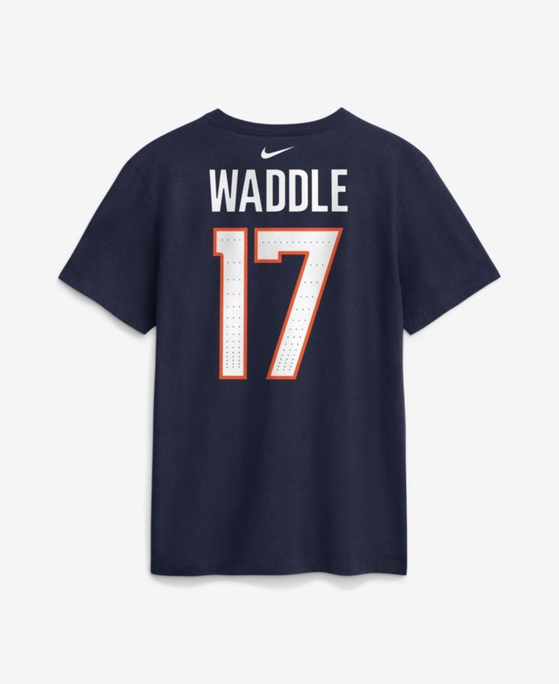 Men's Jaylen Waddle Navy Denver Broncos Name & Number T-Shirt