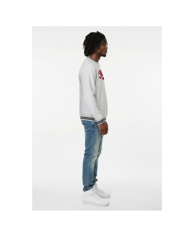 Men's Heather Gray Cincinnati Reds Reverse Weave Sweatshirt