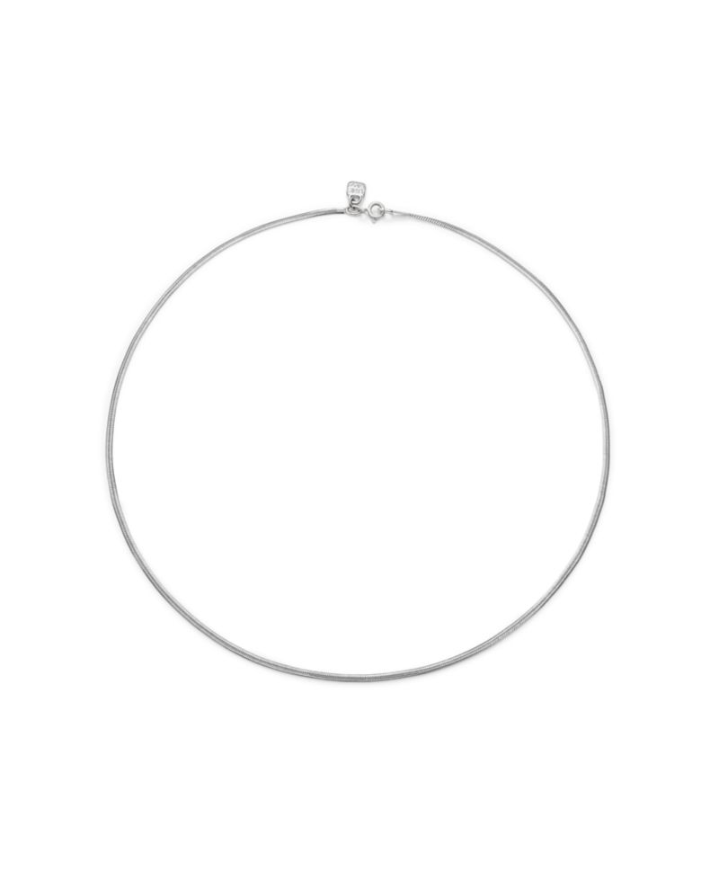 Silver Metal Alloy Long Necklace