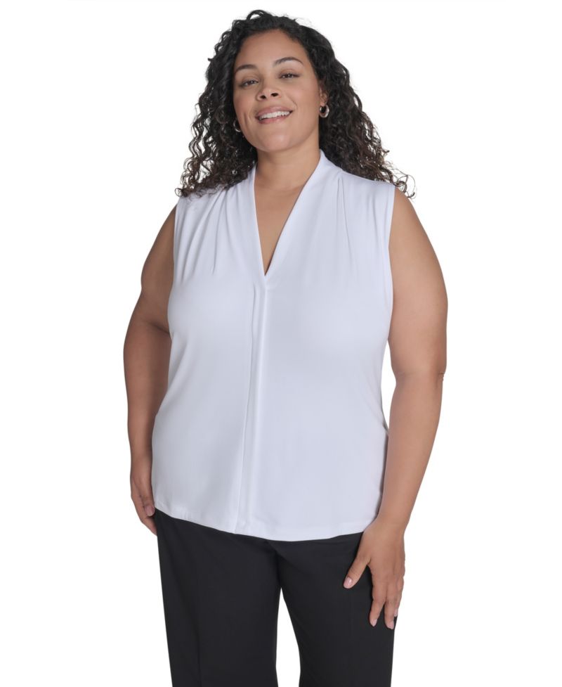 Plus Size V-Neck Top