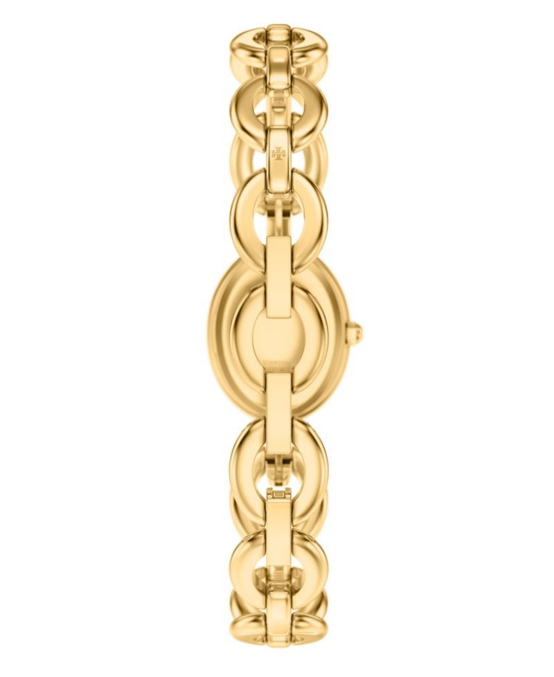 Women's The Oval Small Gift Set Quartz Two-Hand Gold Stainless Steel Watch, 22mm