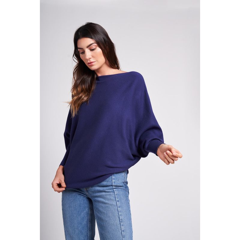 Women's Ivy Oversized Dolman 3/4 Sleeve Sweater