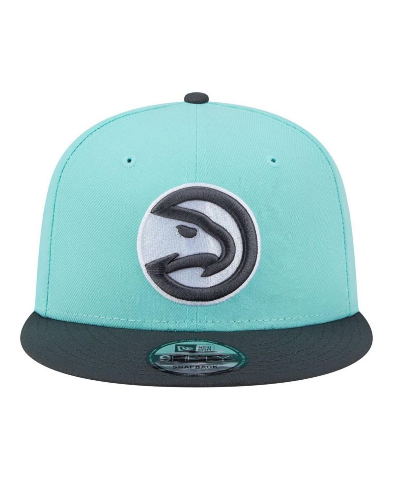 Men's Turquoise/Charcoal Atlanta Hawks Color Pack Two-Tone 9FIFTY Snapback Hat